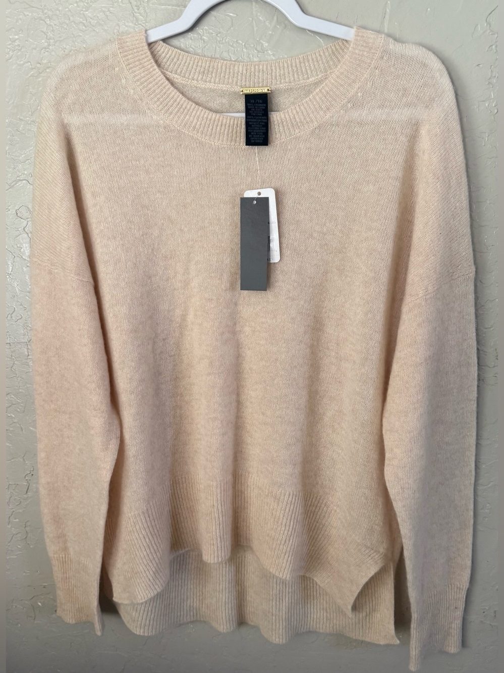 Magaschoni Ivory Cashmere Sweater